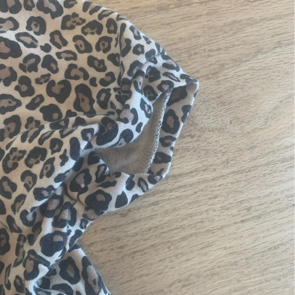 Gymboree‎ Animal Print Short Puff Faux Wrap Tan Black Girls 7 Preloved